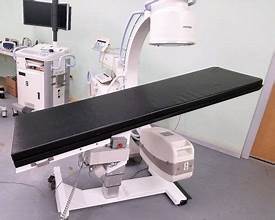 Medical C-Arm and C arm table being used together